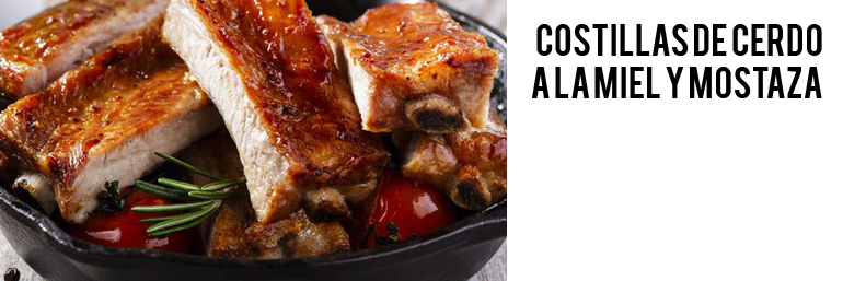 Receta: Costilla de Cerdo a la Miel y Mostaza